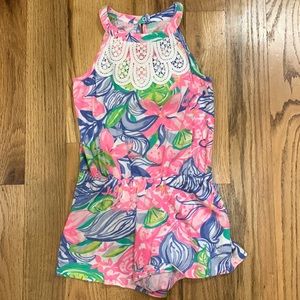 Girls Lilly Pulitzer Romper. Size Medium. EUC